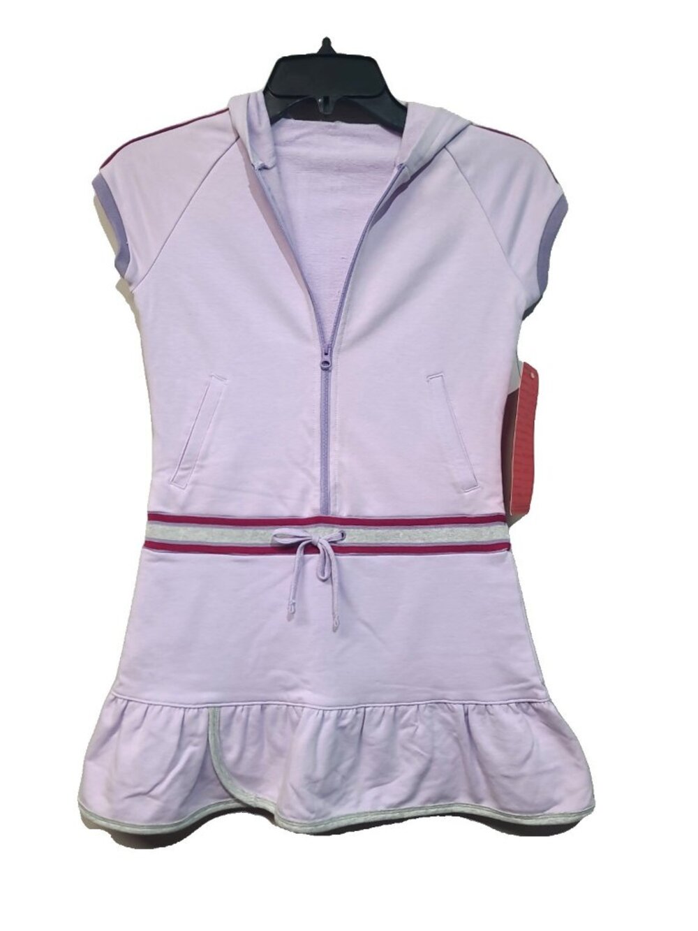 Limited Too VIntage Y2K activewear hoodie dress Size 10 Purple NWT Regular